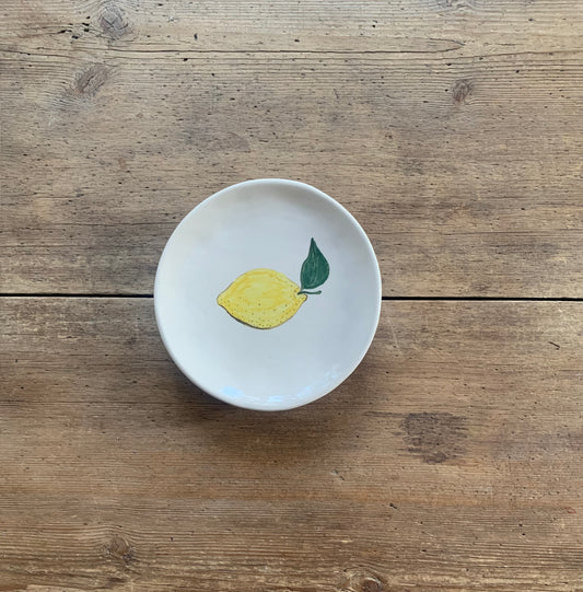 Small Lemon Plate on round feet