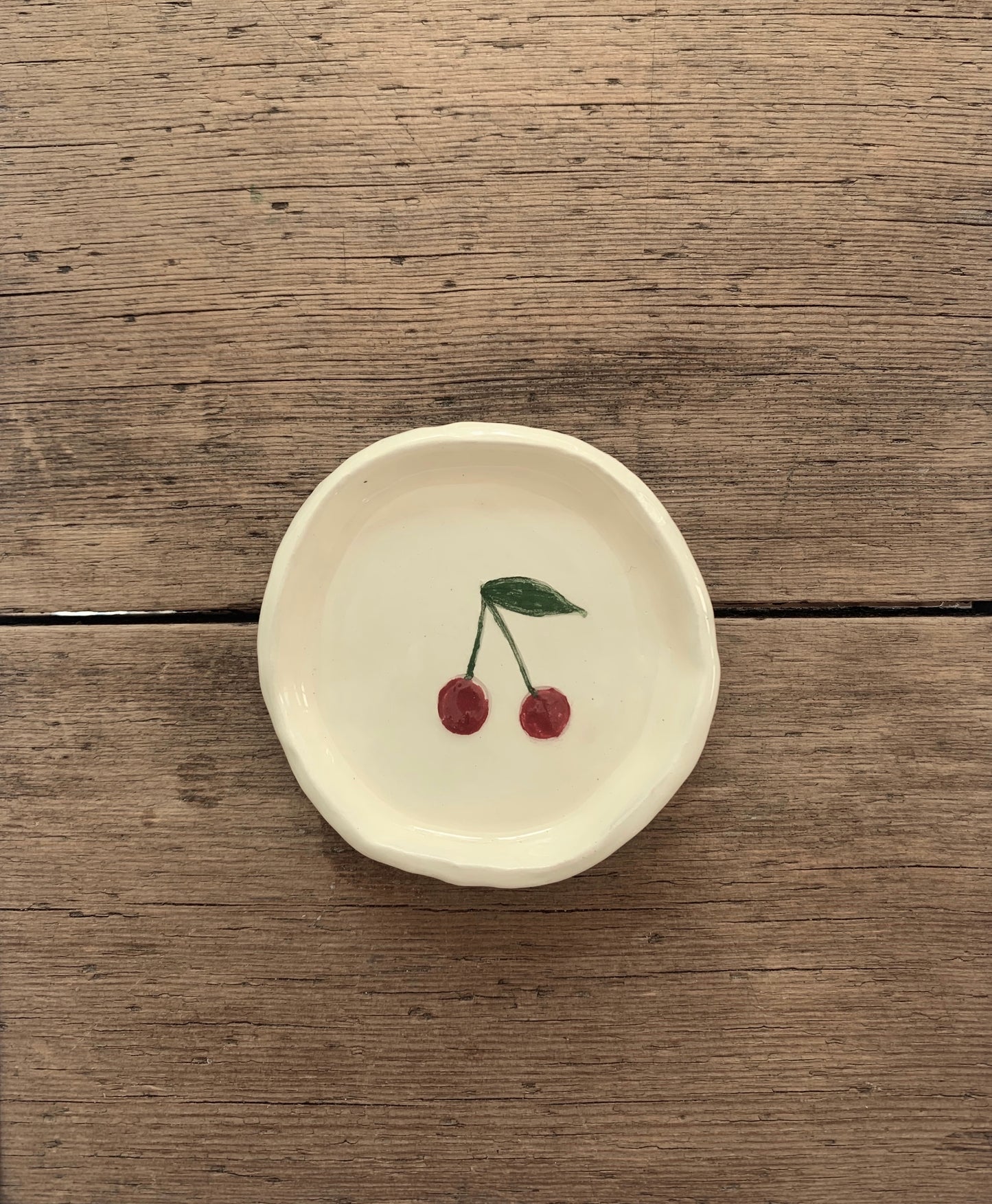 Tiny Yellow Cherry Plate