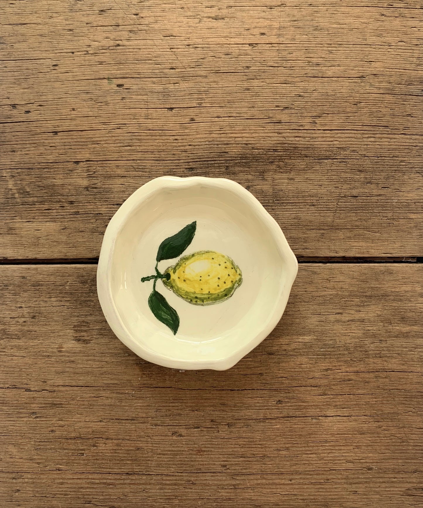 Tiny Yellow Lemon plate